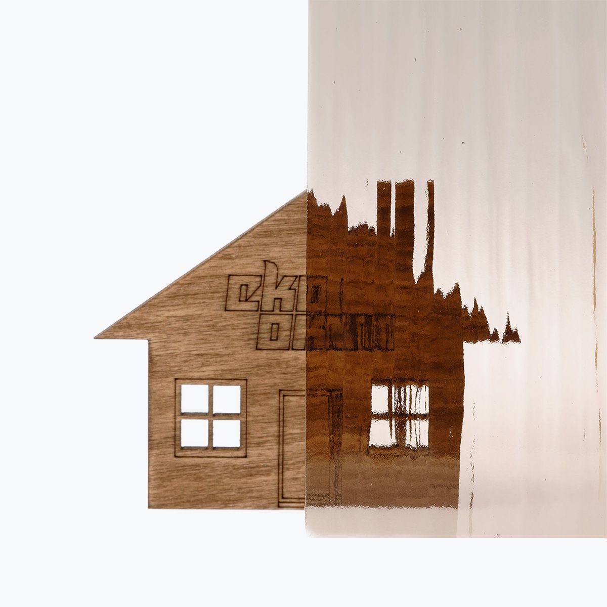 backing glass kura brown