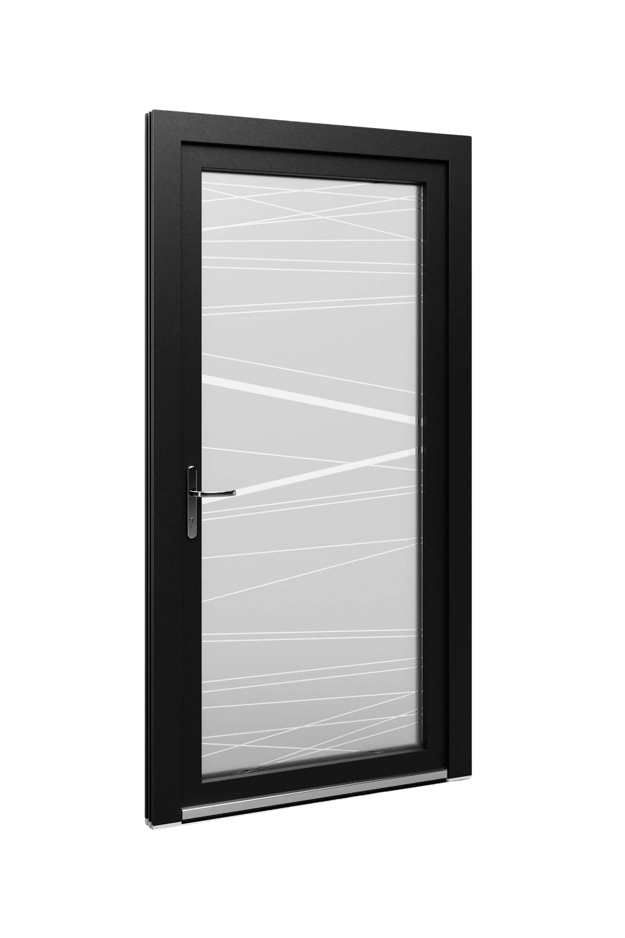 decorative-sandblasted-glass-panel-white-frame