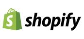 The logo for shopify is a green shopping bag with a white s on it.