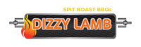 The logo for dizzy lamb spit roast bbq 's