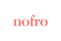 The word nofro is written in red on a white background
