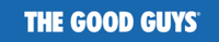 The good guys logo on a blue background