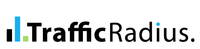 A logo for traffic radius is shown on a white background