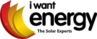 The logo for i want energy the solar experts