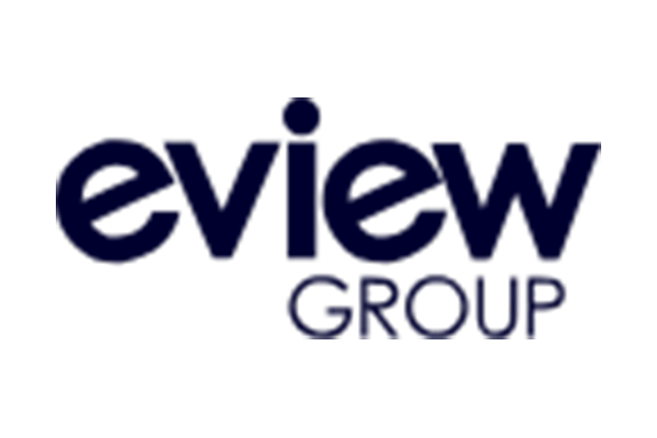 The eview group logo is on a white background.