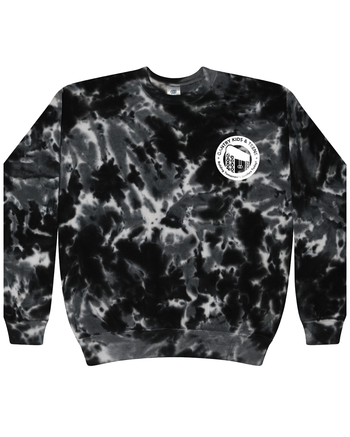 A tie-dyed sweatshit