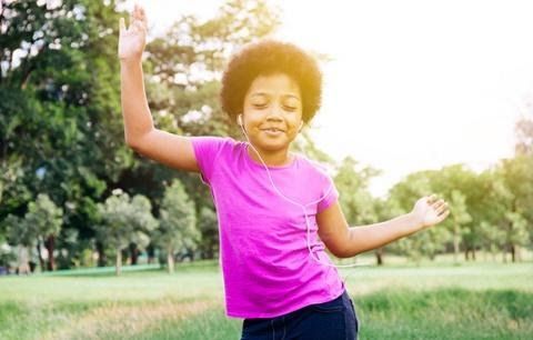 A child dancing