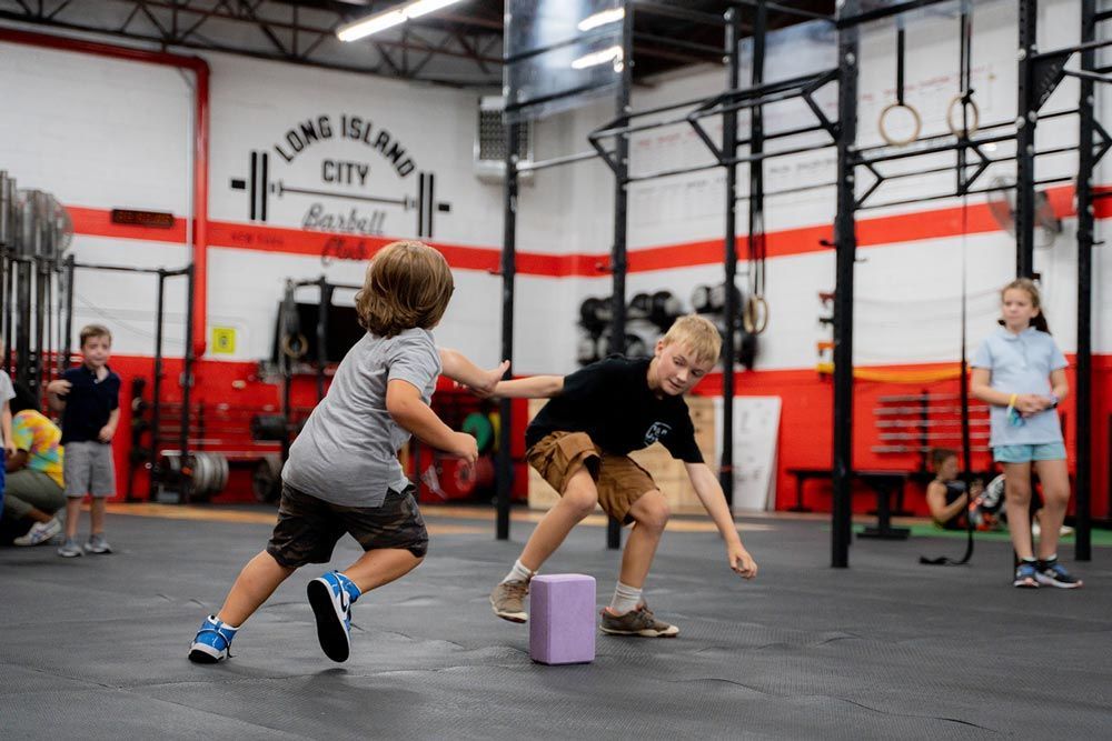 Boy exercising at Gantry Kids