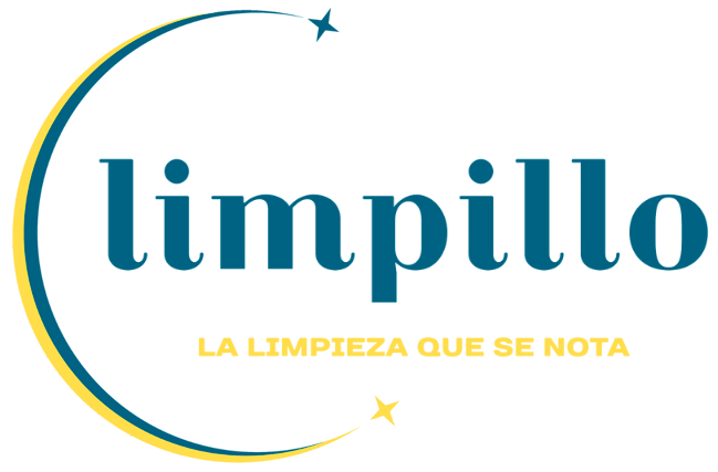 Un logo azul y amarillo para limpillo la limpieza que se nota