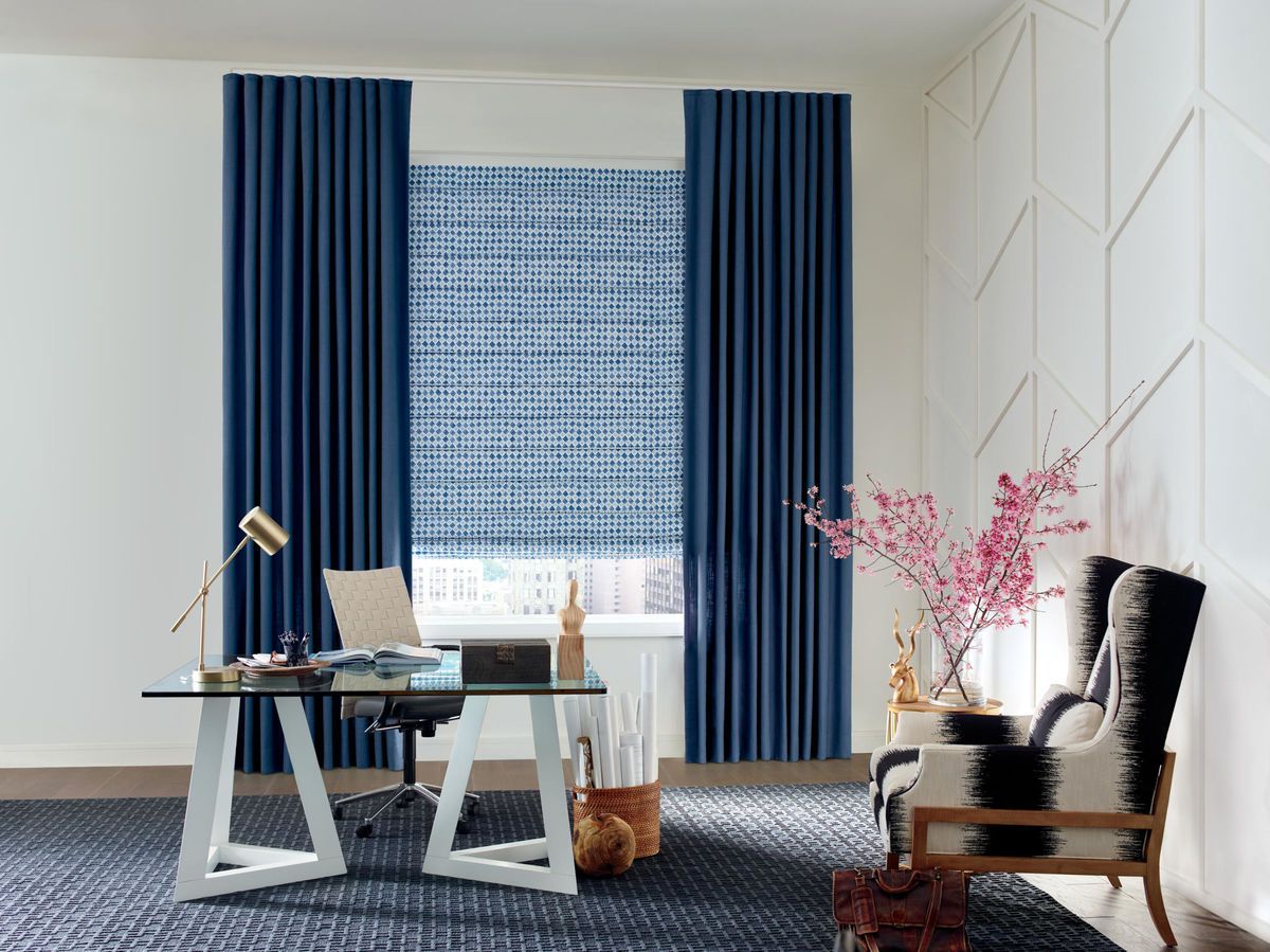 Hunter Douglas custom drapes from Alexander Blank Fabrics and Design near Lutherville, Maryland (MD)