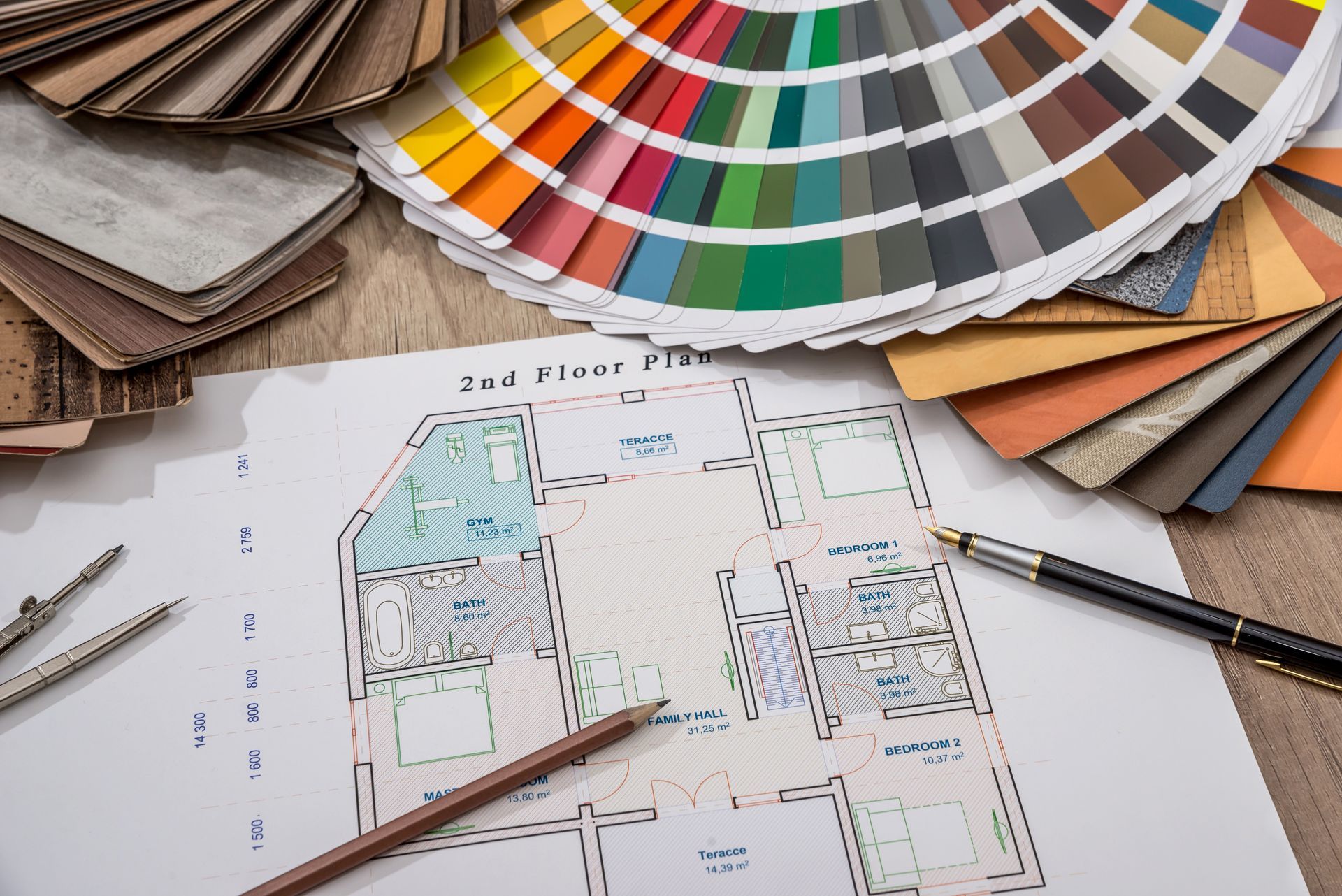 A selection of rolled wallpaper offered near Lutherville, Maryland (MD)