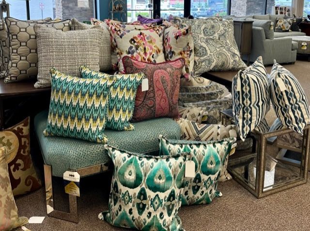 Custom cushions on an outdoor seating area near Lutherville, Maryland (MD)