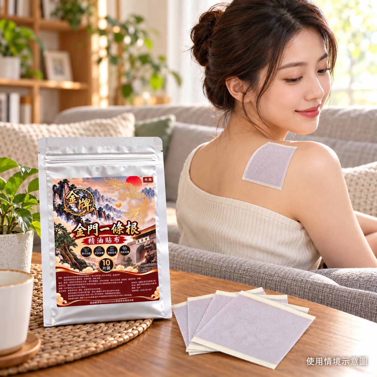 【金牌】金門一條根精油貼布10片裝 ｜最低購買量5包
