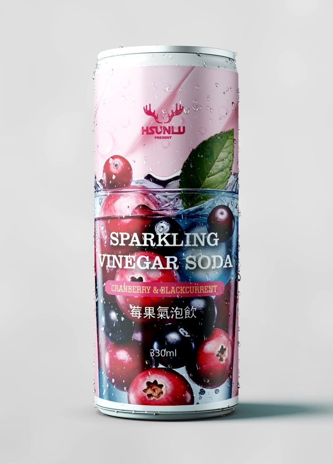 【HSUNLU】 莓果氣泡飲330ml*12瓶/箱