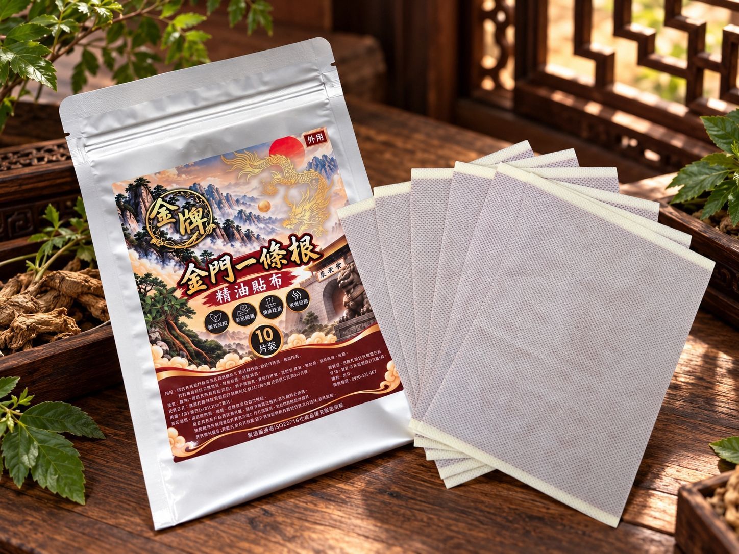 【金牌】金門一條根精油貼布10片裝 ｜最低購買量5包