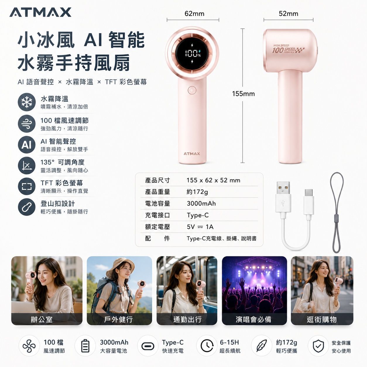 AI 智能語音風扇 ATMAX