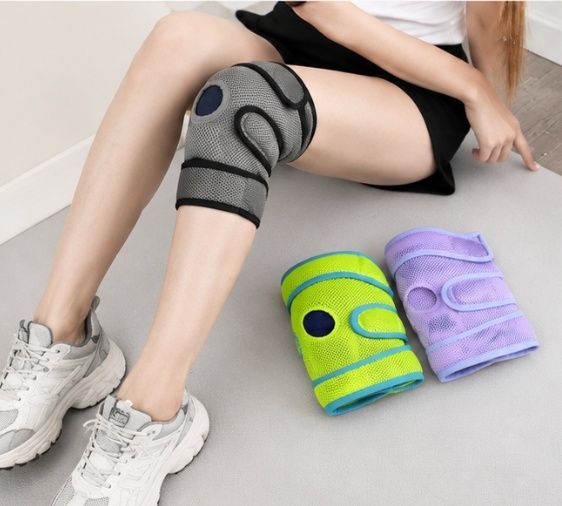 Knee surport台灣製 華楙快熱2.0石墨烯機能調節護膝 一盒一雙入 (綠/紫/灰)