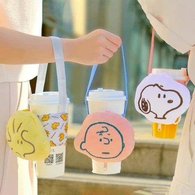 Snoopy 史努比童趣絨毛玩偶飲料提袋