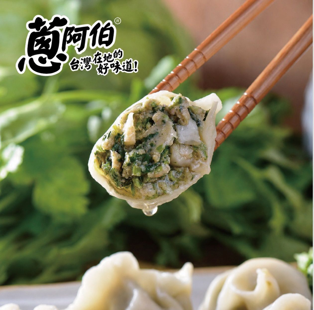 【蔥阿伯】香菜水餃540g/約30粒x3包+寶寶高麗菜水餃700gx1包送八方手捏鍋貼10粒x2包