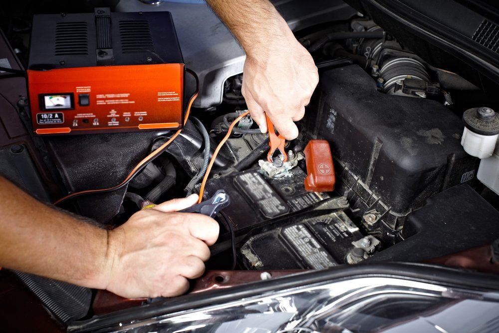 Auto Mechanic Working in Garage — Edmonton Car Air in Bentley Park, QLD