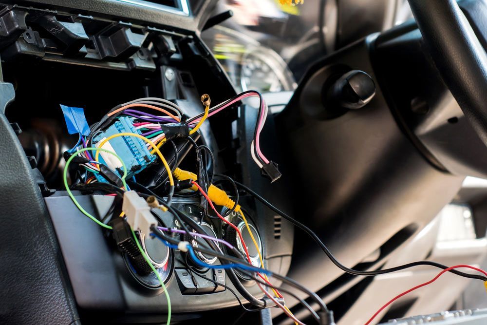 A Car With A Lot Of Wires Coming Out Of It — Edmonton Car Air in Smithfield, QLD