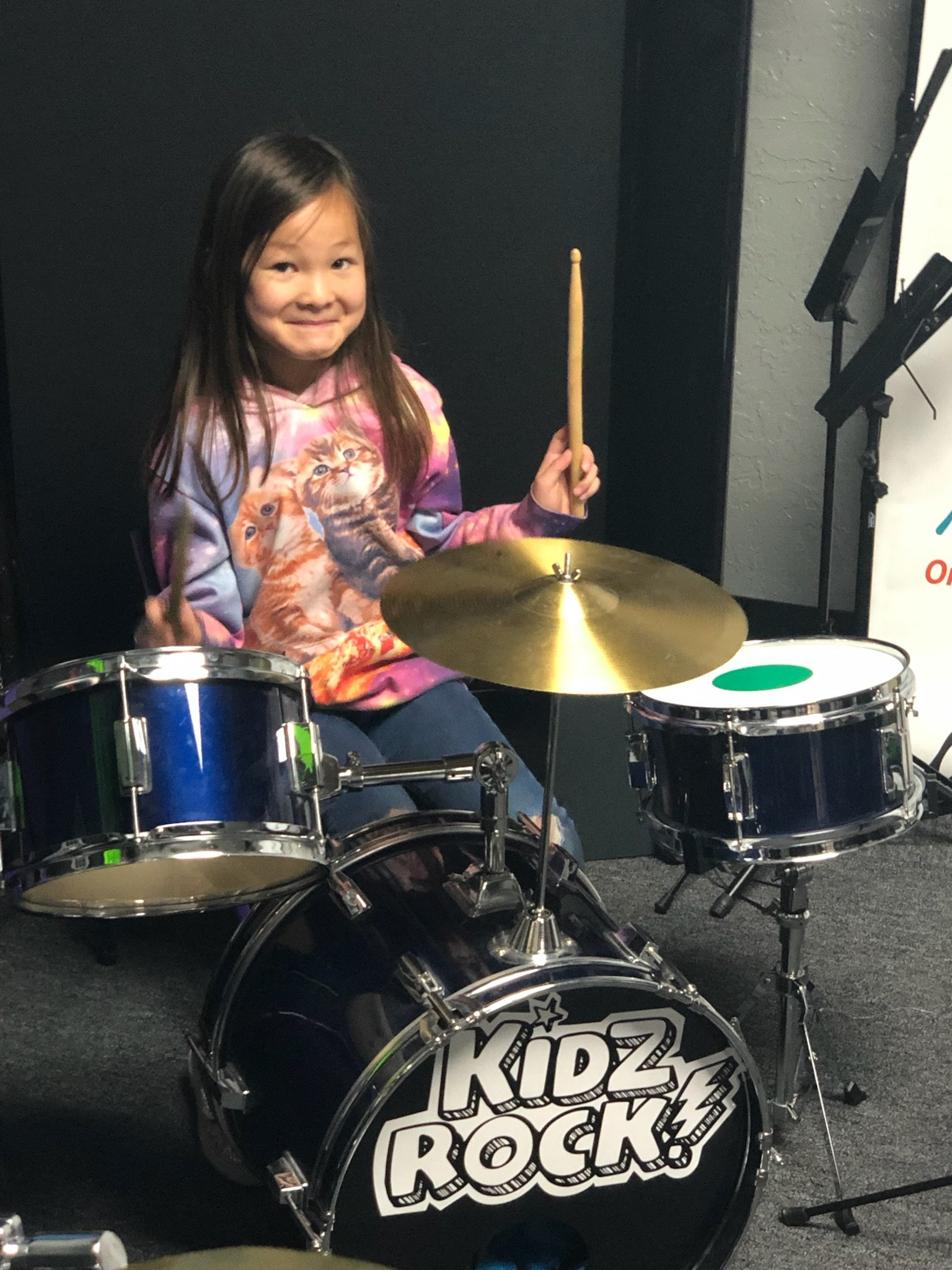 Kidzrock Kids Ages 4, 5, 6, 7 Band Drums Guitar Piano play together