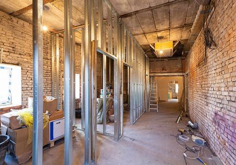 Basement renovation in progress done by our professionals