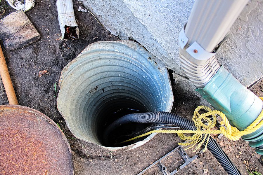 Sump pump installed in a house by our professionals