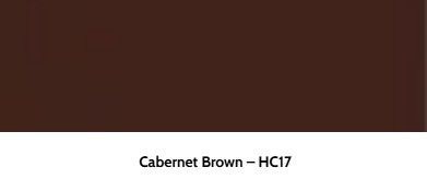 A solid square of dark brown paint labeled