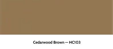 A solid brown color block labeled