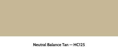 A solid, rectangular tan paint swatch labeled
