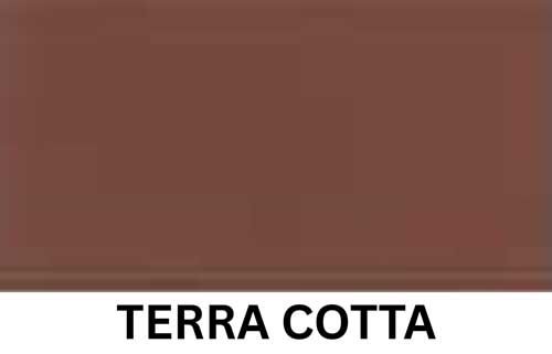 A solid, earthy brown rectangular color swatch labeled