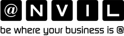 a black and white logo that says be where your business is