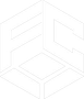 White geometric logo of the letters 