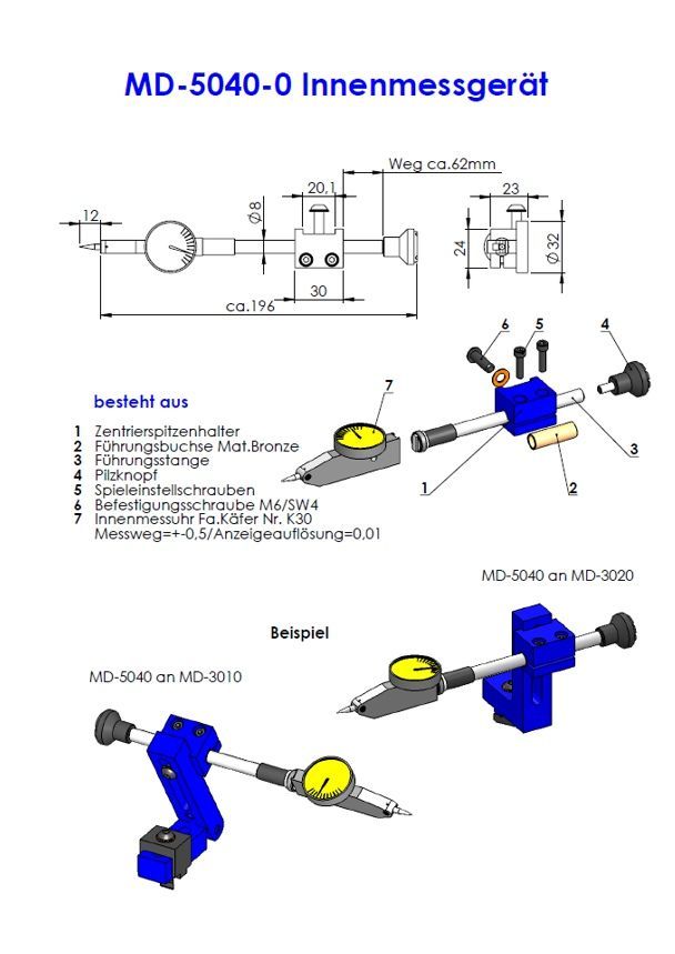 MD-5040 Innenmessgerät