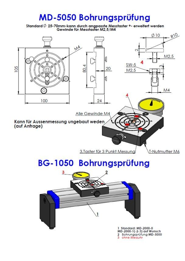 MD-5050-Bohrpruefung -1050 Bohrpruefung