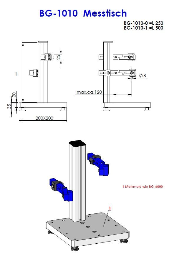 BG 6010 Messtisch