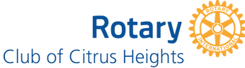 A logo for the rotary club of citrus heights