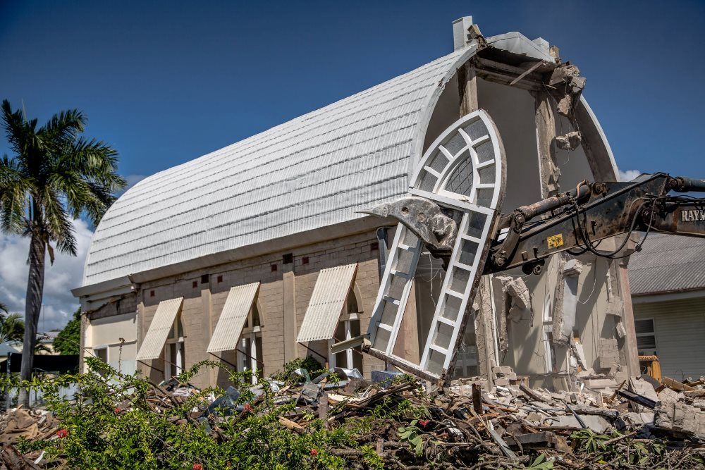 A House Being Demolished — Integrabuild in Proserpine, QLD