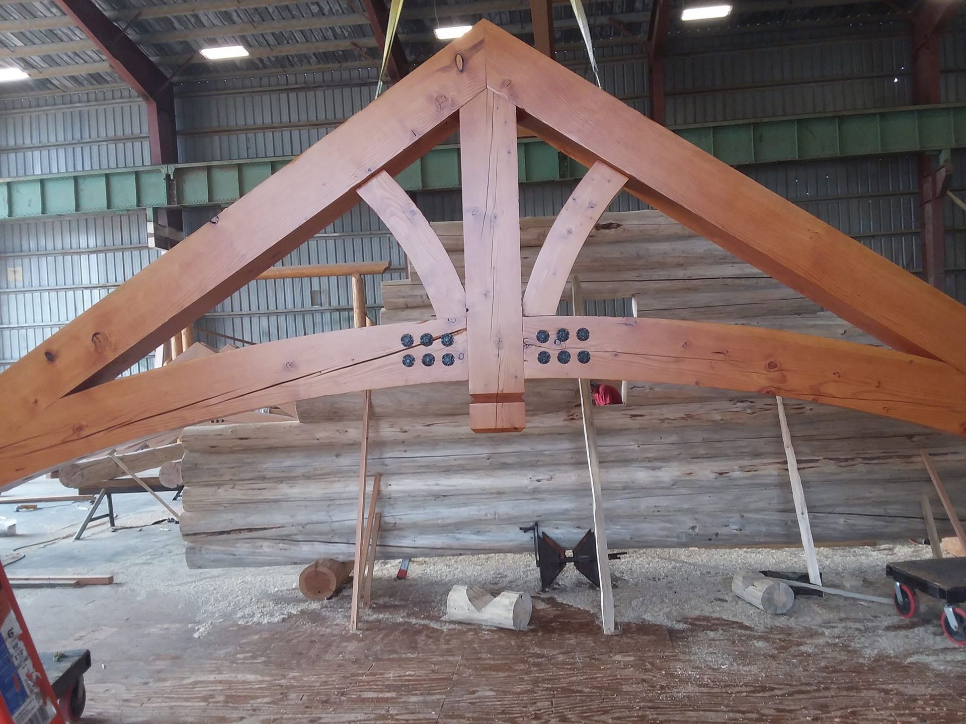 Log timber construction by Affordable Remodels LLC, Bonners Ferry, Idaho