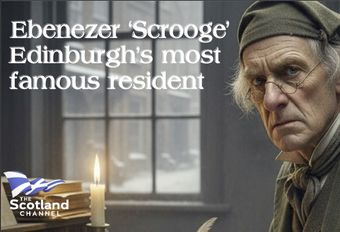 EBENEEZER SCROOGE - EDINBURGH'S MOST FAMOUS RESIDENT The story of how Charles Dickens was inspired by a real and generous -sprited Scot to create his miserly character Ebeneezer Scrooge in his novel A Christmas Carol.