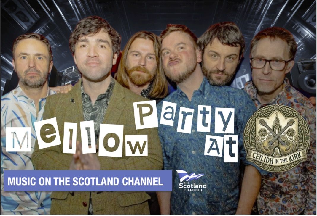 MELLOW PARTY AT CEILIDH IN THE KIRK Scottish alternative folk band Mellow Party performing at Ceilidh In The Kirk during this year’s West Fest community festival in Glasgow.
Mellow Party blend storytelling, heartfelt lyrics, and dry humour and draw inspiration from traditional roots to modern indie folk.
Their hit single