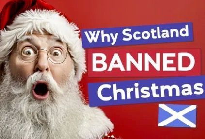Why Scotland Banned Christmas Christmas was banned in Scotland for nearly 400 years and only became legal again in 1958 although Christmas did not take off in Scotland until the 1970s. We examine why it was banned and how it has impacted on traditional Hogmanay celebrations. Narrated by Rob McAllister.
