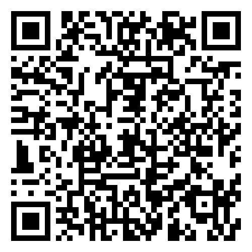Black-and-white QR code on a white background