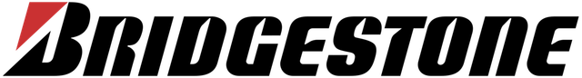 The bridgestone logo is on a white background.