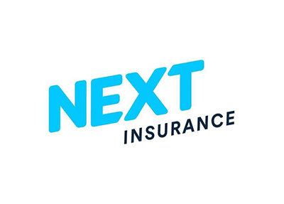 NEXT Insurance logo in blue and black text on a white background