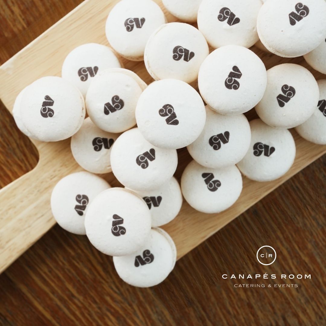 White macarons with