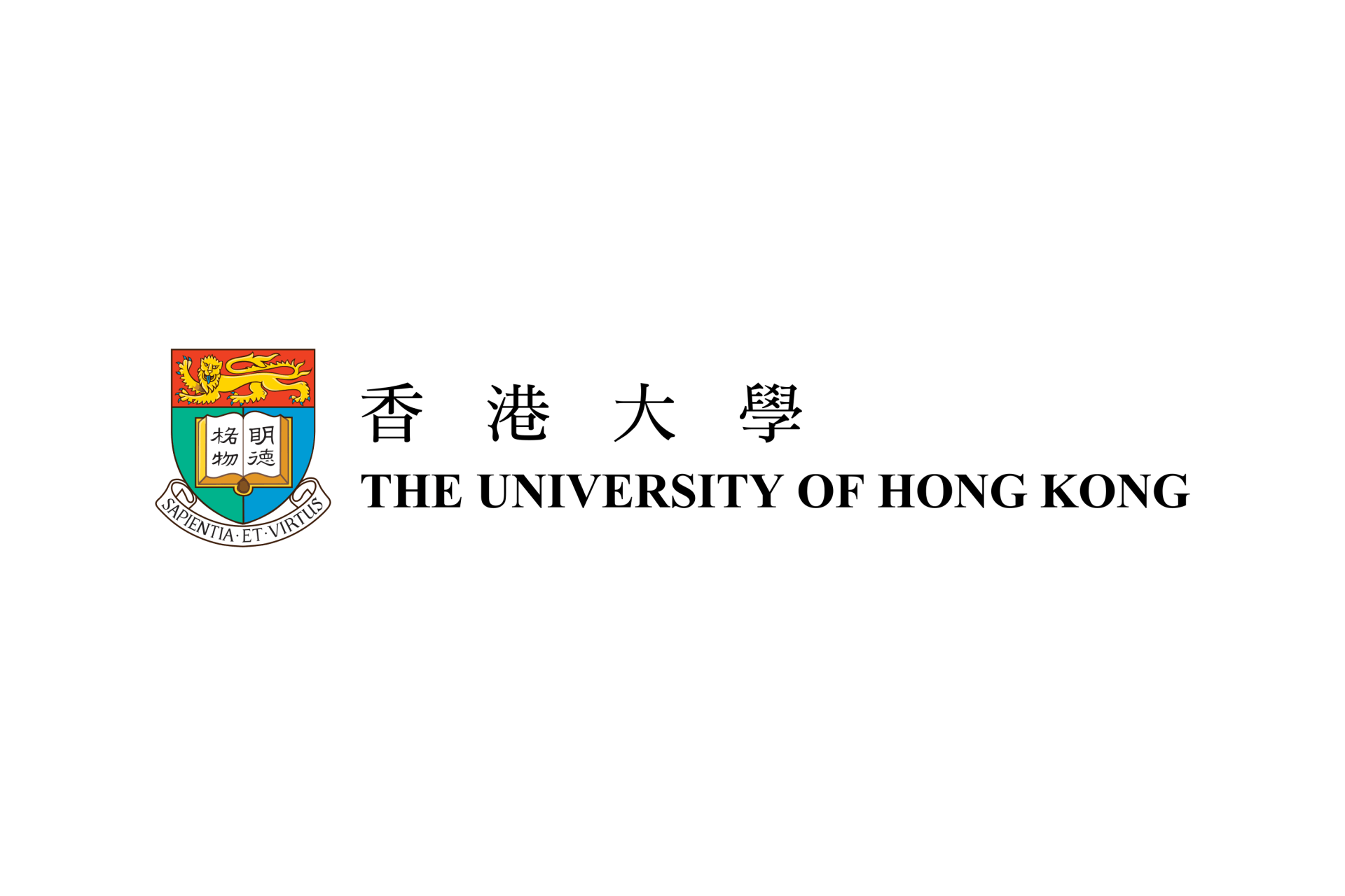 Logo of The University of Hong Kong: a coat of arms with Chinese and English text on a white background.