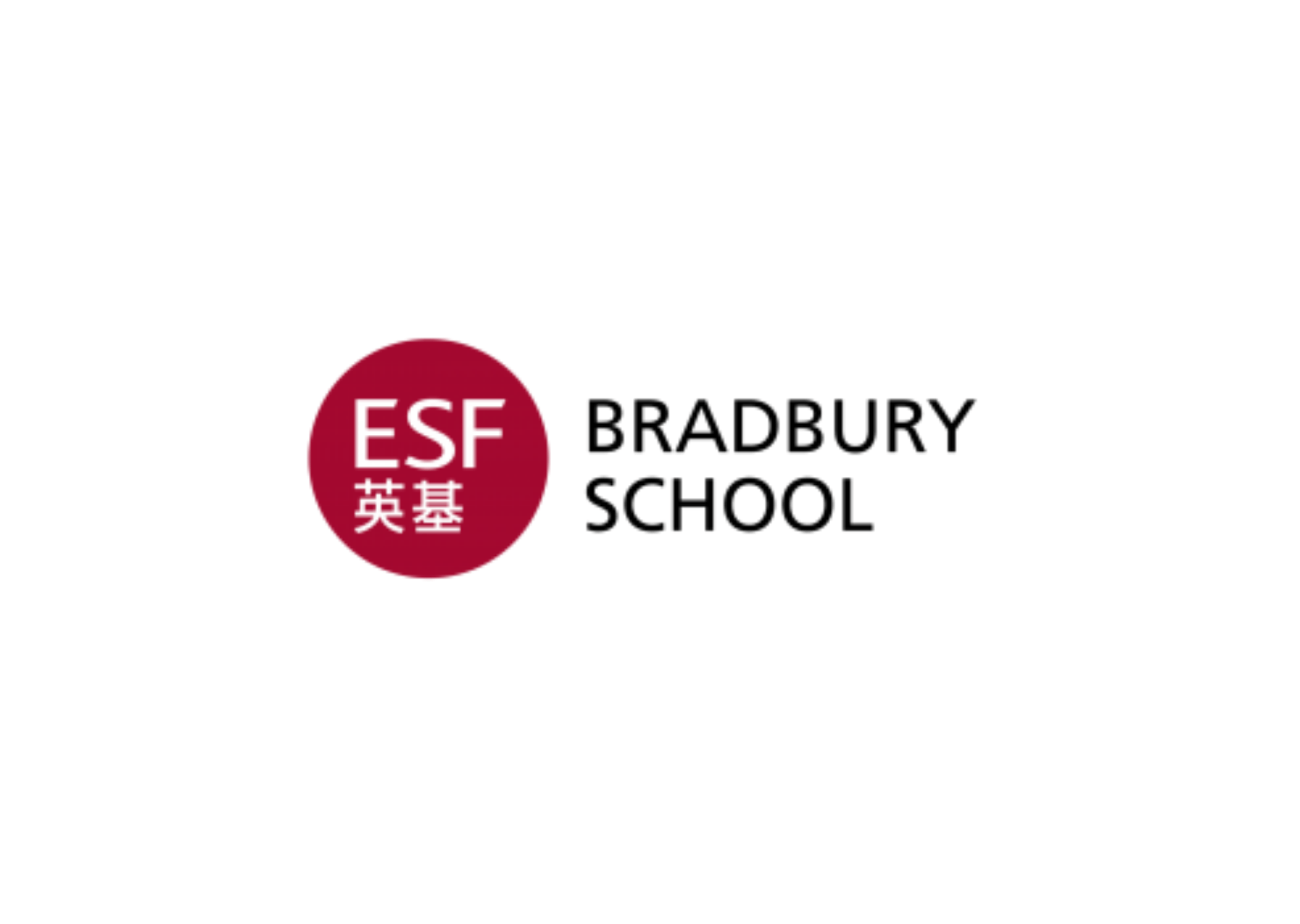 ESF Bradbury School logo: Red circle with