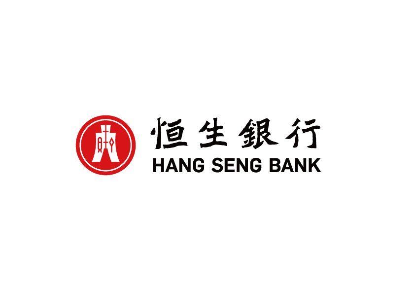 Hang Seng Bank logo: Red circle with white logo and Chinese and English text.